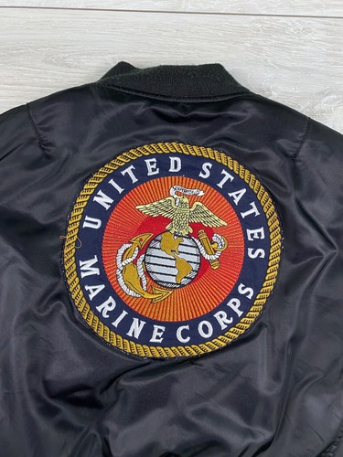 ALPHA INDUSTRIES Youth Boys MA-1 Flight Bomber Aviation Jacket Patches Sz 4 year - Picture 10 of 12