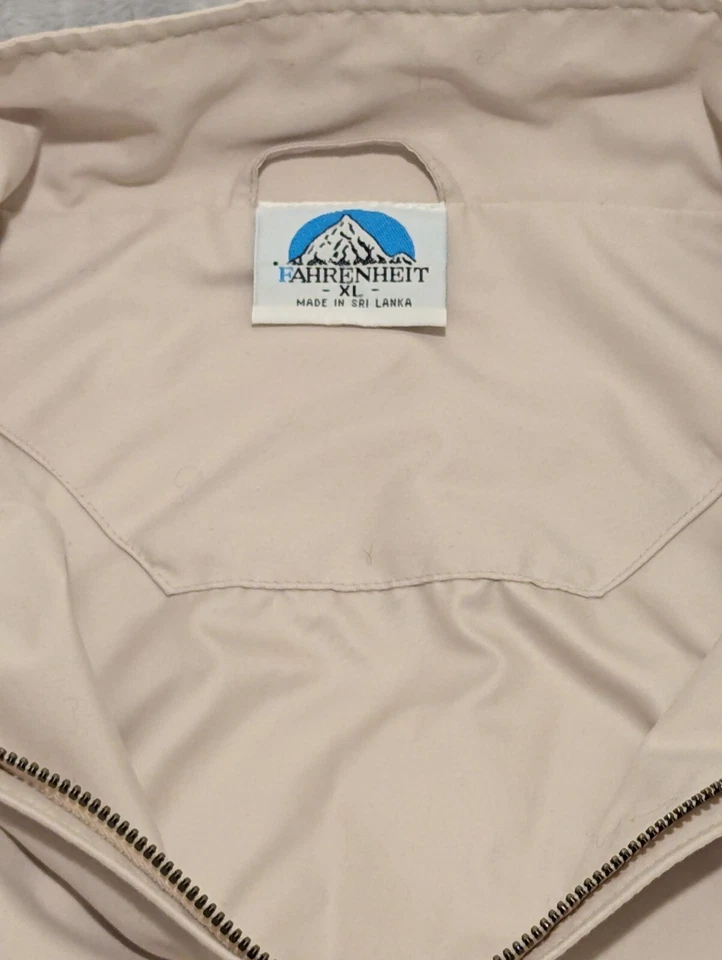 Cortavientos Fahrenheit para hombre XL beige poliéster Parque Nacional de las Montañas Rocosas Foto 3 de 4