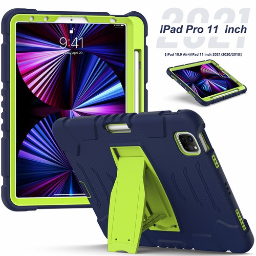 For iPad 10.2 9.7 10.5/Pro 11/12.9 Air mini6 Shockproof Rubber Rainbow Hard Case - Picture 49 of 134