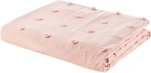 Urban Habitat Duvet Set 100% Cotton Jacquard, Tufts Accent, Shabby Chic All S... - Picture 11 of 12