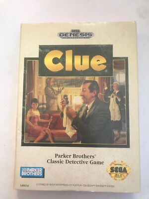 Clue (Sega Genesis, 1992) - Complete