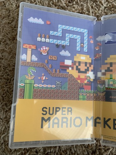 Empty Replacement Case & Artwork ONLY! Super Mario Maker 2 - Nintendo Switch - Picture 8 of 11