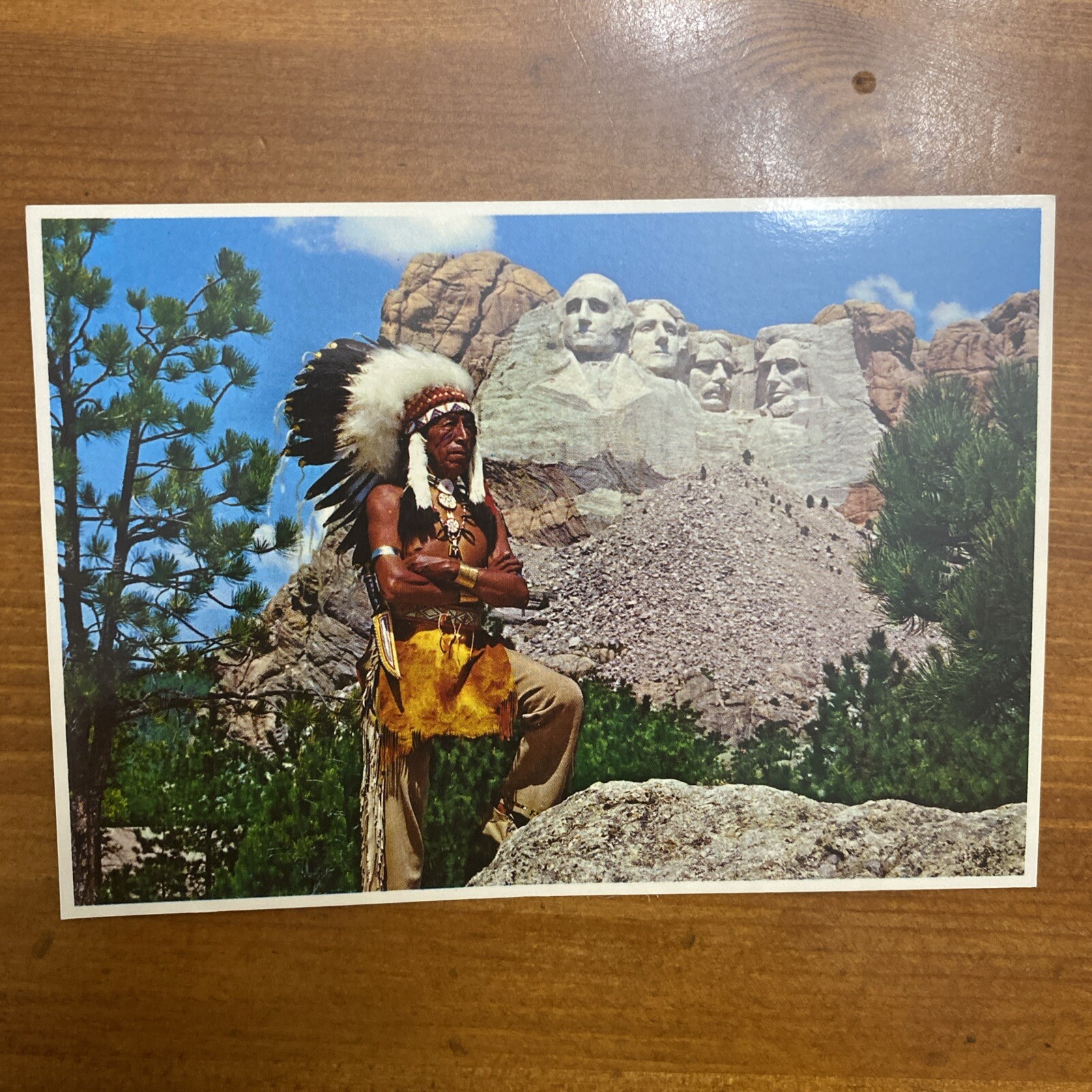 Ben Black Elk With Mount Rushmore
