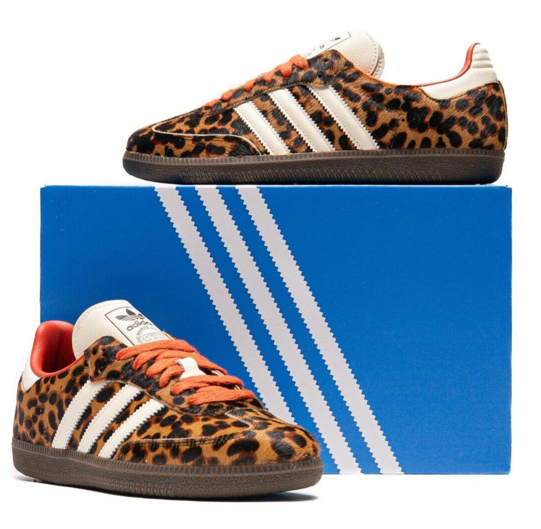 adidas Samba OG Preloved Red Leopard JI2734 Women's Size New | eBay