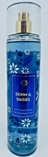 BATH  BODY WORKS DENIM  DAISIES FINE FRAGRANCE BODY MIST SPRAY 8 oz NEW