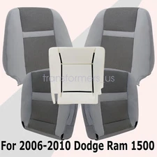 For 06-10 Dodge Ram 2500 Front Bottom & Back Cloth Seat Cover & Foam Cushion