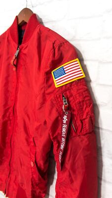 Alpha Industries MA-1 TT Nasa Reversible Bomber Jacket Size S