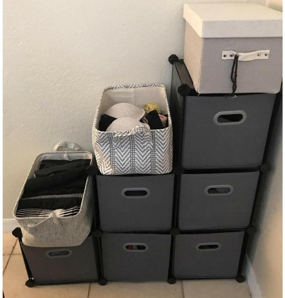 Storage Cube Organizer Plastic 6 Cube Diy Modular Cabinet Portable 3 Tie For Sale Online Ebay