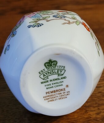 Aynsley England Bone China Pembroke 18th Century Design Repro By