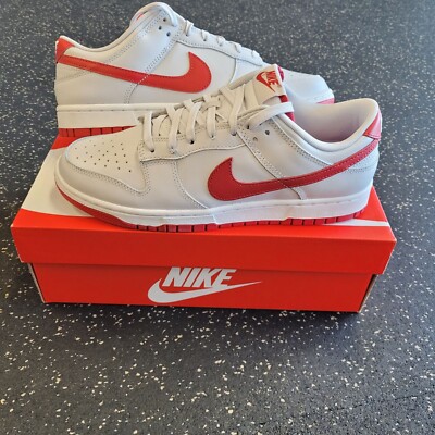 Nike Dunk Low Vast Grey Varsity Red White OSU FJ0832-011 Men Size 9