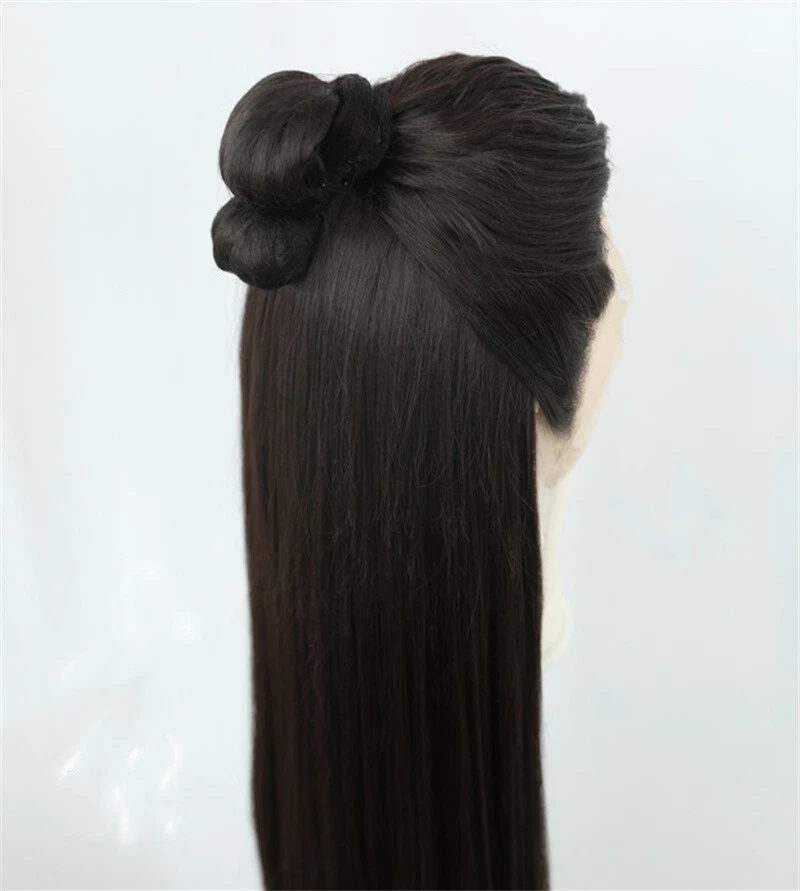 Любовь между феей и дьяволом Dongfang Qingcang косплей вручную крюк парик черный реквизит - Изображение 4 из 4