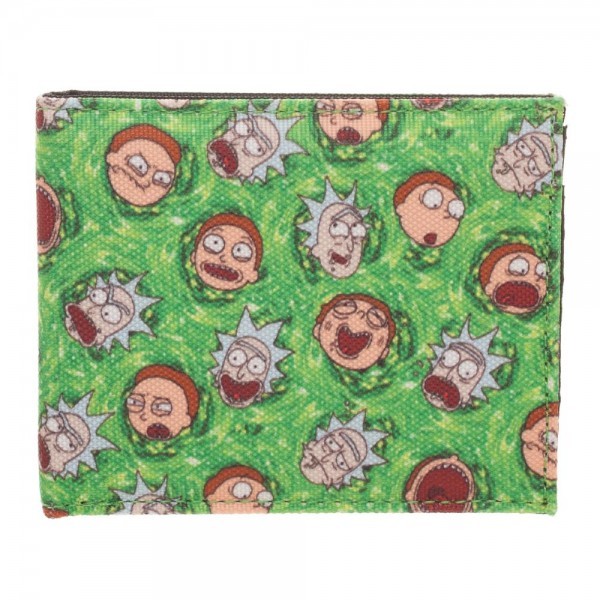 OFFICIAL RICK AND MORTY PORTAL FACES BI-FOLD WALLET
