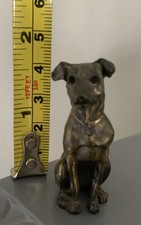 RARE MINIATURE AUSTRIAN BRONZE Heavy Dog FIGURINE  About  1.5&rdquo; NICE Buy Now