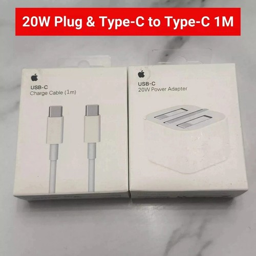 For iPhone 16 15 14 13 12 Pro Max X Fast 20W USB C PD Plug Charger Adapter Cable - Picture 7 of 12