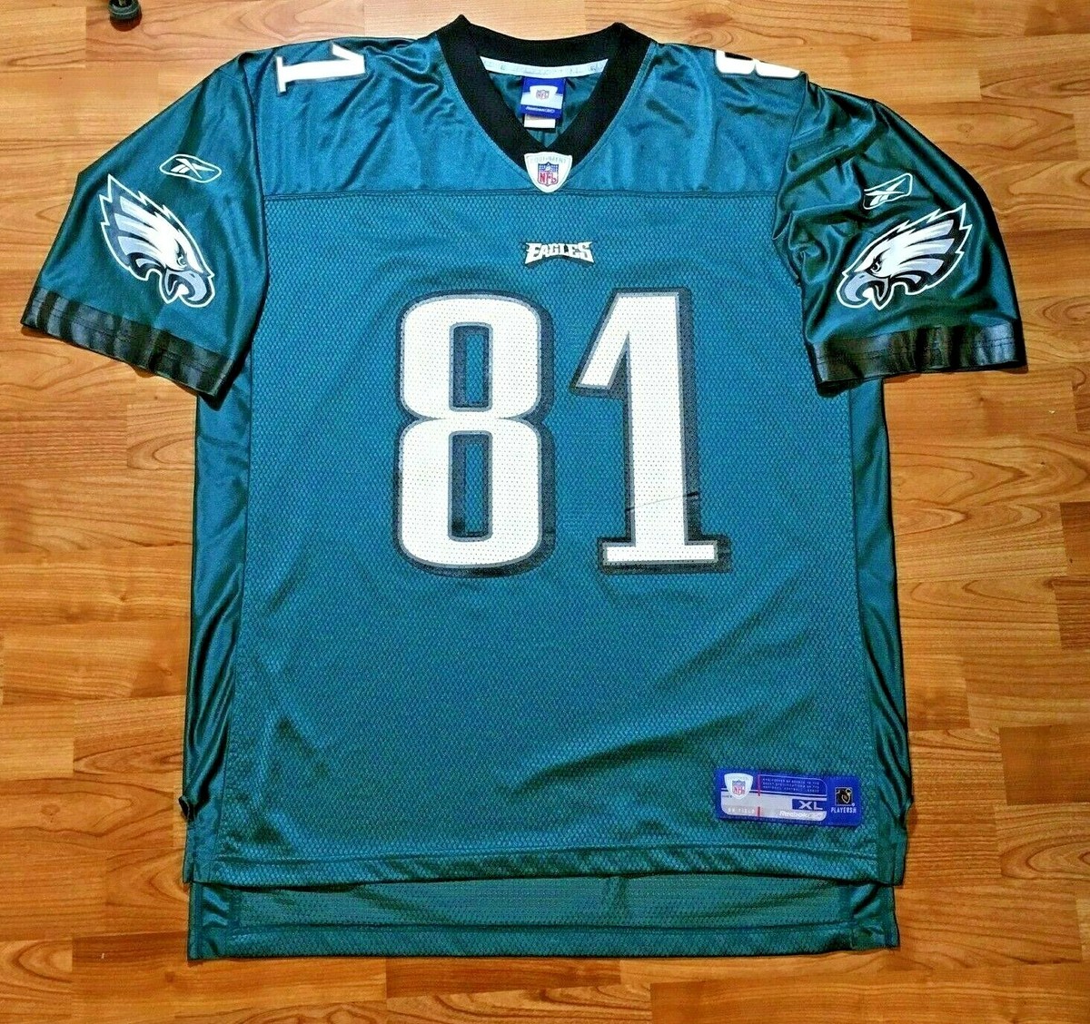 Terrell Owens #81 Philadelphia Eagles Reebok NFL GREEN Jersey X