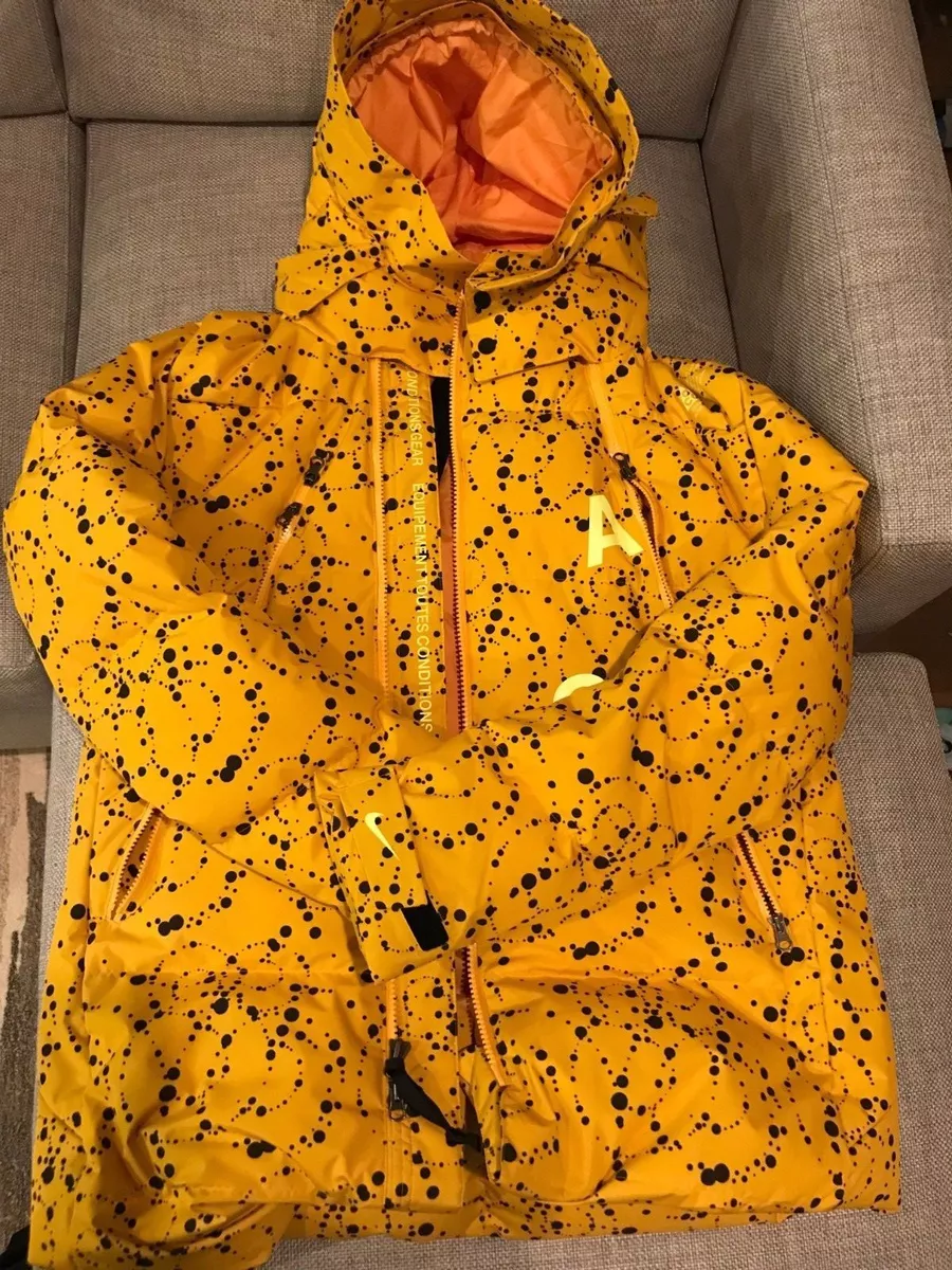 New Nike NIKELAB ACG DOWN-FILL Yellow Jacket Mens Parka AQ3517-752 Size S  $700