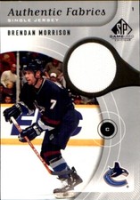 2005-06 SP GAME USED JERSEY Authentic Fabrics #AFBM Brendan Morrison CANUCKS