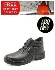 Image of SAFETY FOOTWEAR BLACK COMPOSITE CHUKKA BOOT SHOE SIZES 5-13 HGCF50BLBS