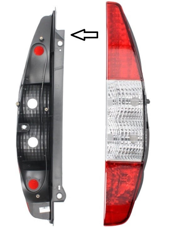 Feu arriere droit Fiat Doblo resolution defaut de controle technique
