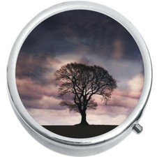 Tree Colorful Sky Medicine Vitamin Pill Box
