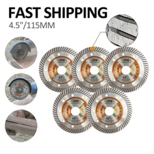 5pcs 4.5 inch Diamond Saw Blade Cutting Tile Ceramic Granite Stone Cut-off Wheel