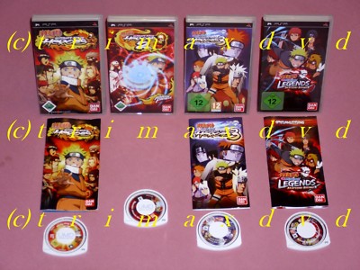 4xPSP_Naruto Ultimate Ninja Heroes 1 & 2 & 3 & Shippuden Legends Akatsuki Rising