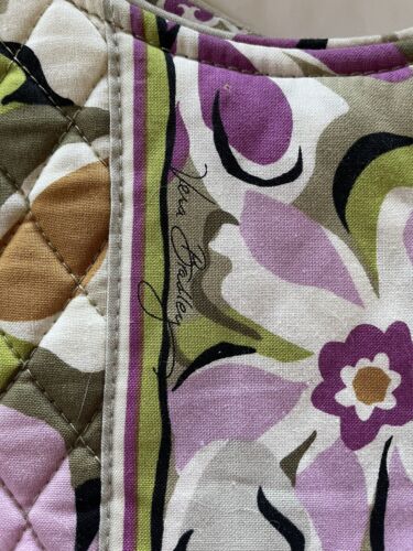 Bolso de mano Vera Bradley de dos vías Portobello correa de mango de carretera usado en excelente condición - Imagen 3 de 12