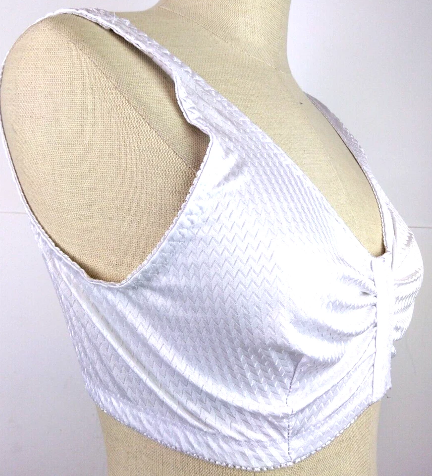 Dream Products RN 107126 Blanco Gancho Frontal Nylon Inalámbrico Camiseta Sujetador Talla 36(15) Foto 3 de 4
