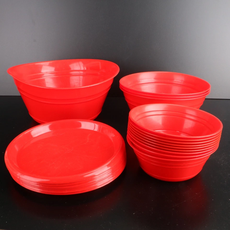 Bowls & Plates Red Plastic Mintra Home - Image 2 of 4