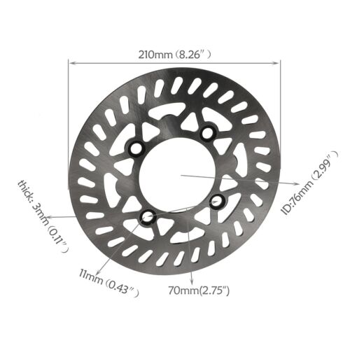 17" Front Tire & Tube Wheel Rim 70/100-17 & Disc Rotor For TTR125 Yamaha -/ - Foto 4 di 9