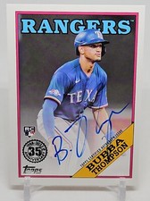 Bubba Thompson 2023 Topps Series 1 1988 35th Anniversary On-Card Auto Rookie RC
