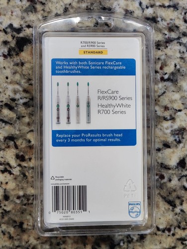 3 PACK SEALED Sonicare PRORESULTS Flexcare Replacement Toothbrush Heads RS900 - Picture 3 of 6