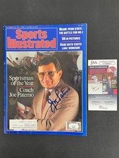 JOE PATERNO SIGNED SPORTS ILLUSTRATED DECEMBER 22-29, 1986 JSA COA PENN ST *S172