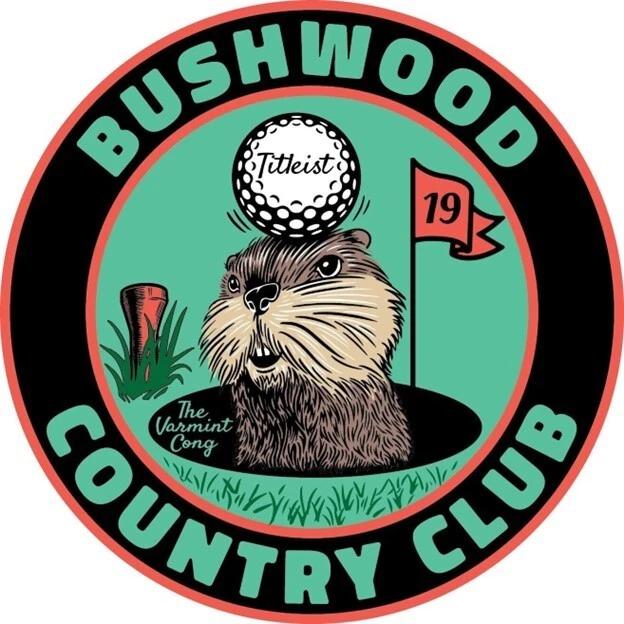 CADDYSHACK Bushwood Country Club Funny Gopher Golf Ball Vinyl Die Cut Sticker