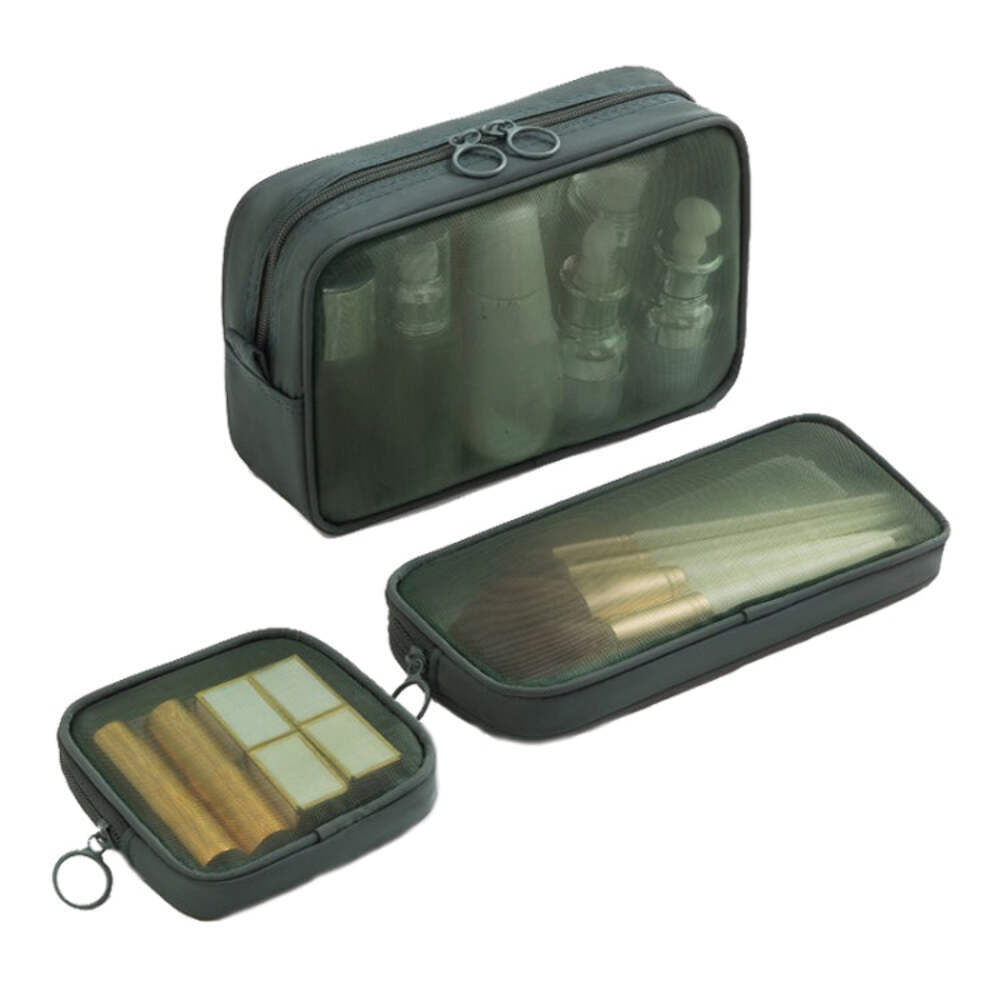 Waterproof Transparent Travel Toiletry Bag Portable Handheld Cosmetic Organizer