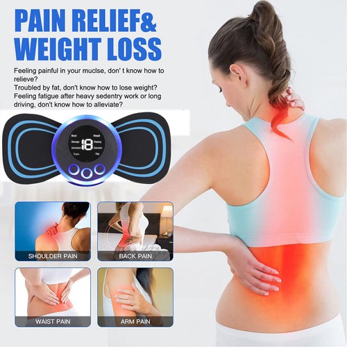Pulse Tens Unit EMS Massager Back Full Body Muscle Stimulator Pain Relief Device - Picture 3 of 15