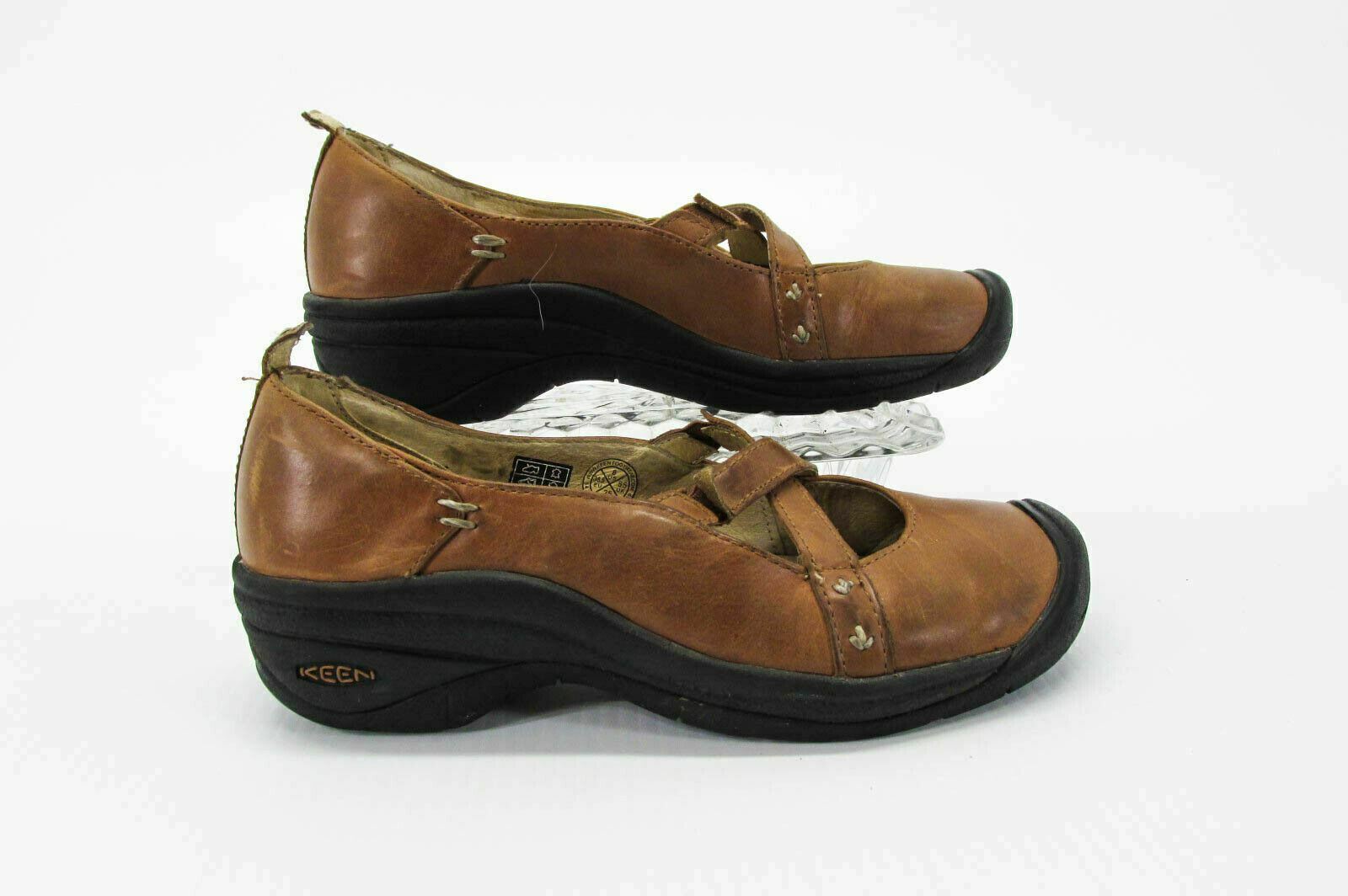 Scarpa donna Keen Sangria taglia 8M marrone Mary Jane da passeggio usata qp