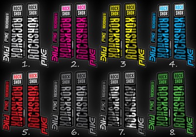 Rock Shox pike custom style fork decals