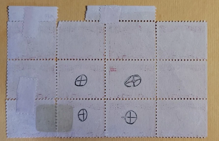 1920 US 2 Cent Block Of 12 Stamps Unused Hinged F, SC#549 (CV $190) - Image 2 of 2