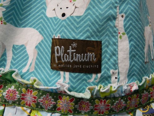 Matilda Jane Platinum Flutter Dress size 6 Christmas Polar Bear Deer Rabbit - Picture 7 of 8