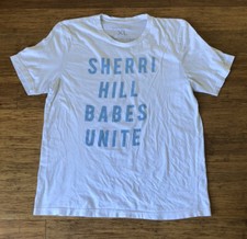 Sherri Hill Women White Short Sleeve T-Shirt XL - Babes Unite