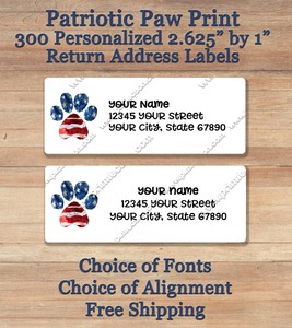 printed return address labels personalized
