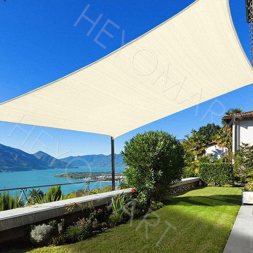 Tenda a vela QUADRATA ombreggiante telo sole ombra giardino PARASOLE 3 4 5 mt - Foto 26 di 106