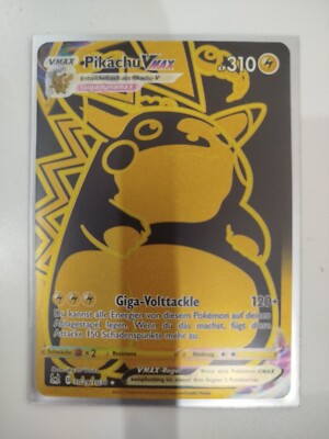Pokemon Karte V max pikachu gold edition 2022