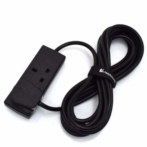 Extension Lead Multi Plug Mains Cables 1 2 3 4 6 8 10 Gang UK Plug Black & White - Picture 13 of 91