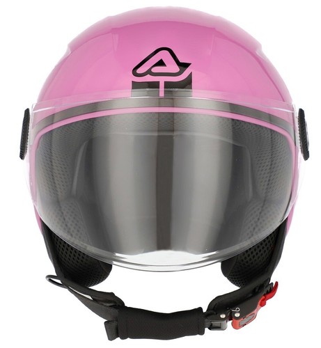 CASCO MOTO ACERBIS JET BREZZA 2206 PINK ROSA VISIERA TG XS - Foto 3 di 9