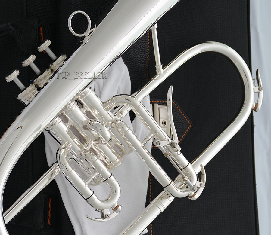 Silver Plated Professional Flugelhorn High Grade Bb FLUGEL HORN 3rd