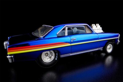 Hot Wheels Red Line Club 2023 1966 Chevy Super Nova Gasser Blue | eBay