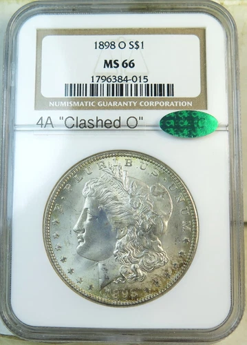 1898 O Morgan dollar NGC/CAC MS66 *VAM 16a(old 4a) clashed O Kimpton12* EP