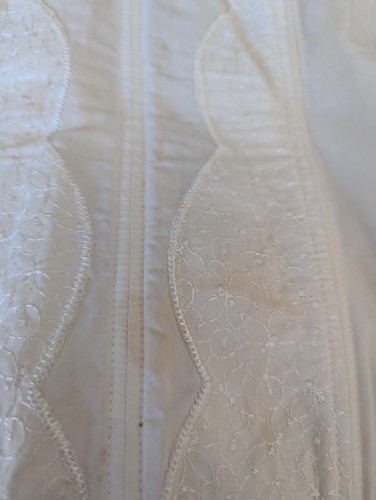 Vtg Warners Merry Widow 50s Zip Embroidered Boned Corset Bustier Sz 34 USA Ivory - Picture 7 of 7